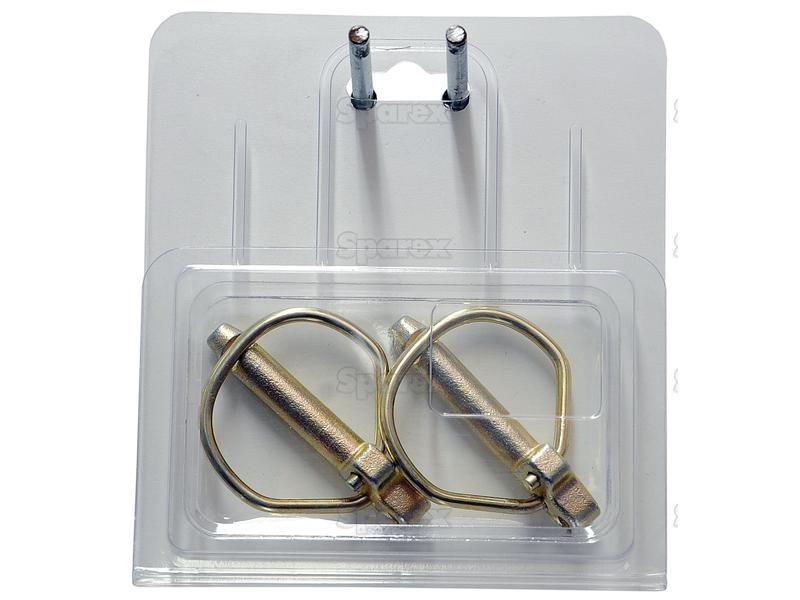 Rubig Safety Linch Pin, Pin Ø10.5mm x 46mm (4 pcs. Agripak)