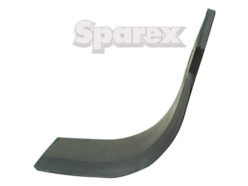 Rotavator Blade Curved LH 70x7mm Height: 187mm. Hole centres: 46mm. Hole Ø: 12.5mm. Replacement for Sovema for Sovema SPS