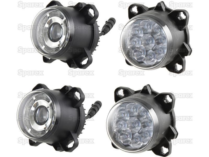 LED Head Light Kit, Interference: Class 3, LH (LH Dip), 1320 / 4050 Lumens, 10-30V for Massey Ferguson