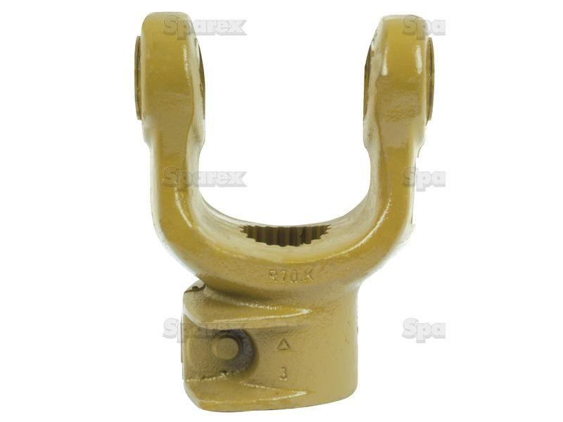 PTO Yoke - Interfering Clamp Bolt (U/J Size: 30.2 x 92mm) Size: 1 3/8"-21 Spline Bondioli & Pavesi, La Magdalena