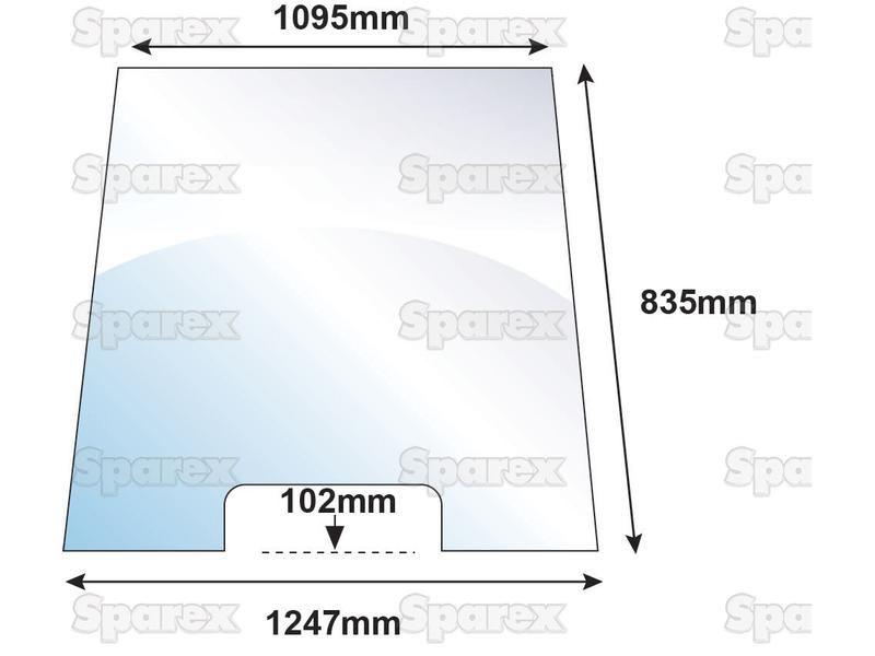 Windscreen for Massey Ferguson 399 (300 Series)