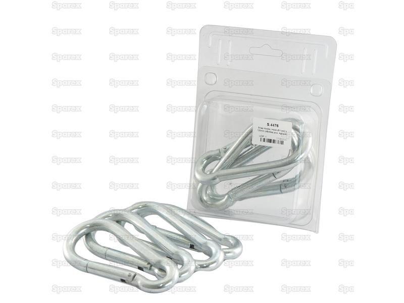 Snap Hooks, Hook Ø11mm x 120mm (4 pcs. Agripak)