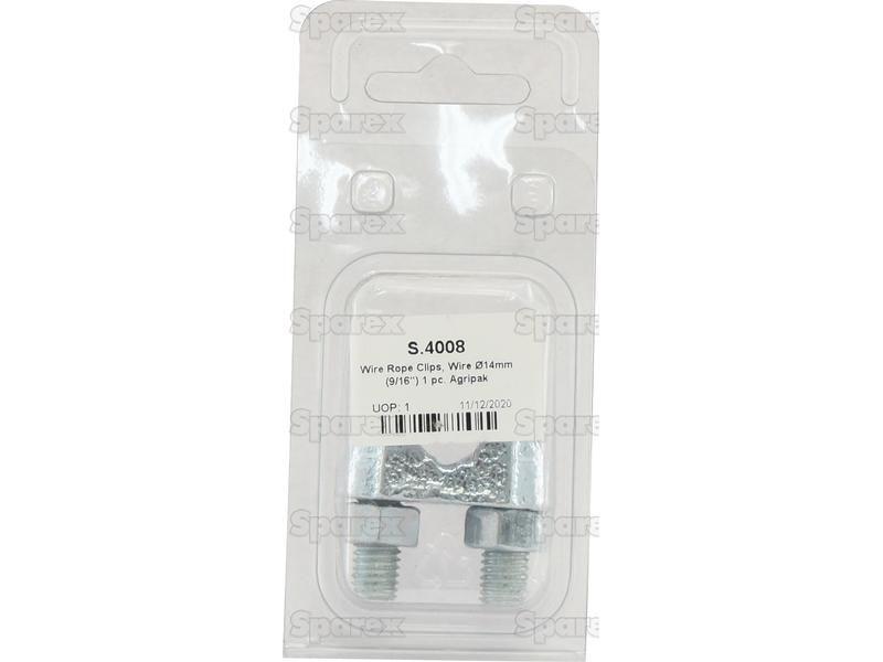 Wire Rope Clips, Wire Ø14mm (9/16'') 1pc. Agripak