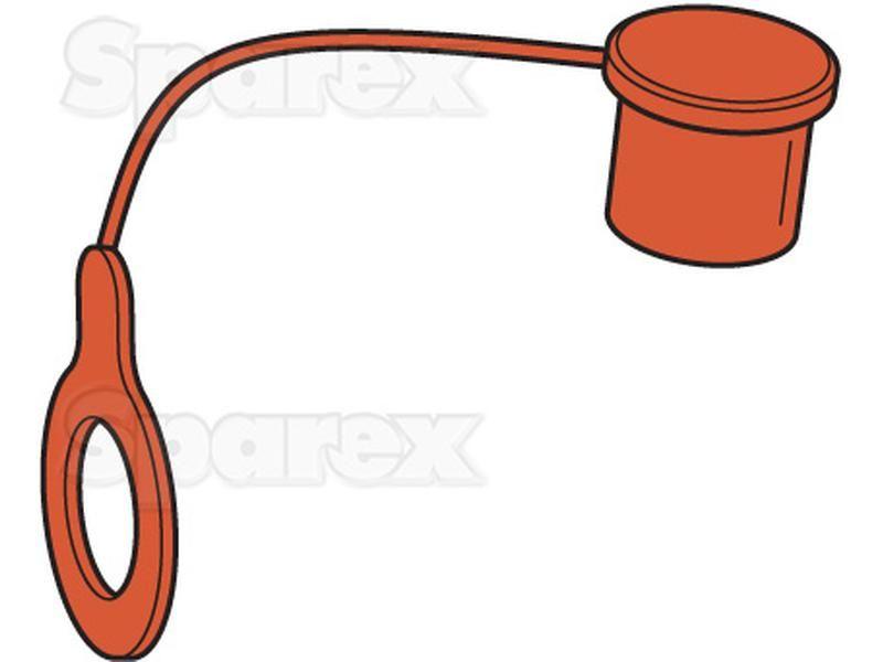 Dust Plug 1/2'' Red Fits Female PARKER HANNIFIN (5025-4P-RO)