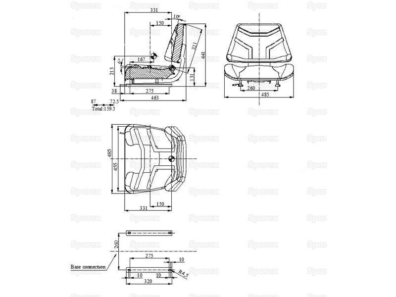Sparex Seat Assembly