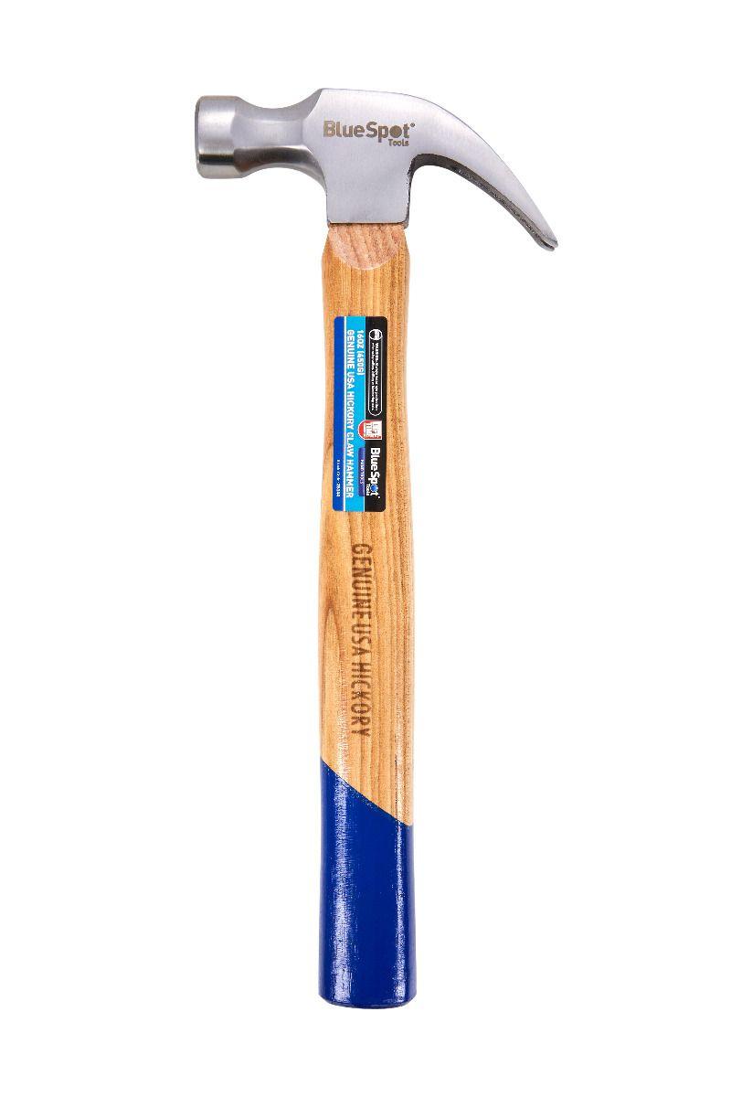 Blue Spot Tools 16OZ Genuine Hickory Claw Hammer
