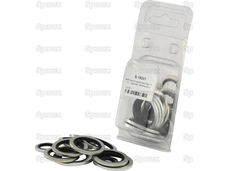 Self centering Bonded Seal 1/2 - 1'' mm (Agripak 14 pcs.)