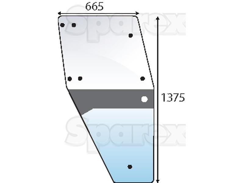 Door Glass RH for Deutz-Fahr DX6.05 (DX6 Series)