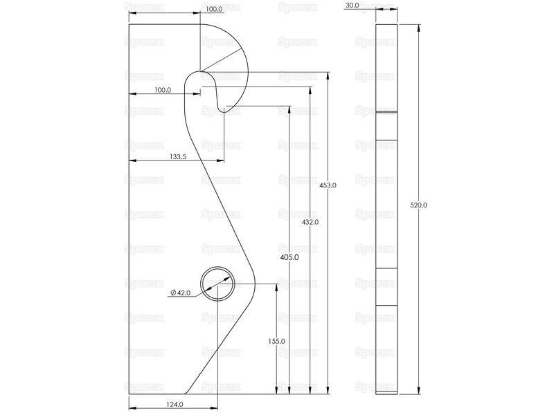 Loader Bracket (Pair), Replacement for: Kramer.