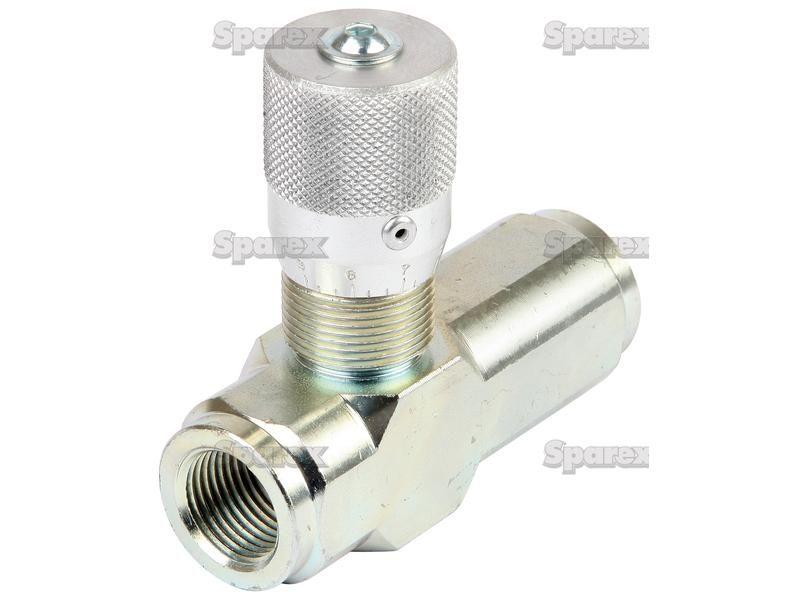 Hydraulic Flow Control Valve 3/8''BSP with free flow check Bondioli & Pavesi (VRFU9002)
