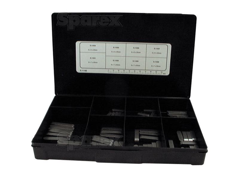 Metric Parallel Keys Assortment, 80 pcs. Handipak