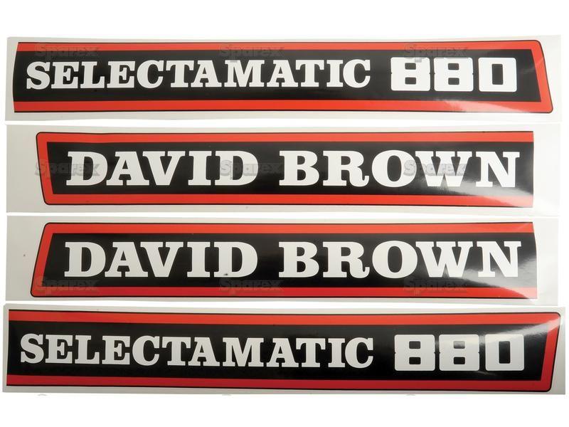 Decal Set - David Brown 800 Selectamatic for David Brown 880 (800 Series)