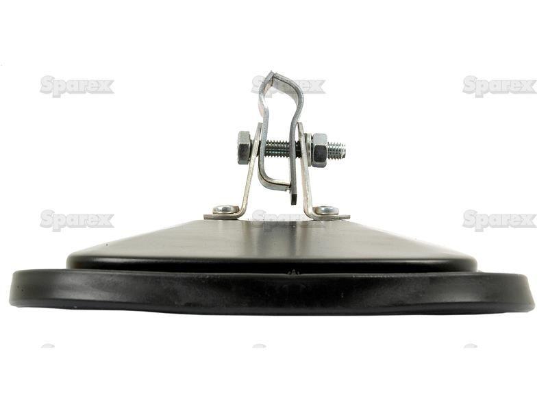 Mirror Head Convex Rectangular | Height: 320mm Width: 180mm  Arm Ø: 12 - 15mm