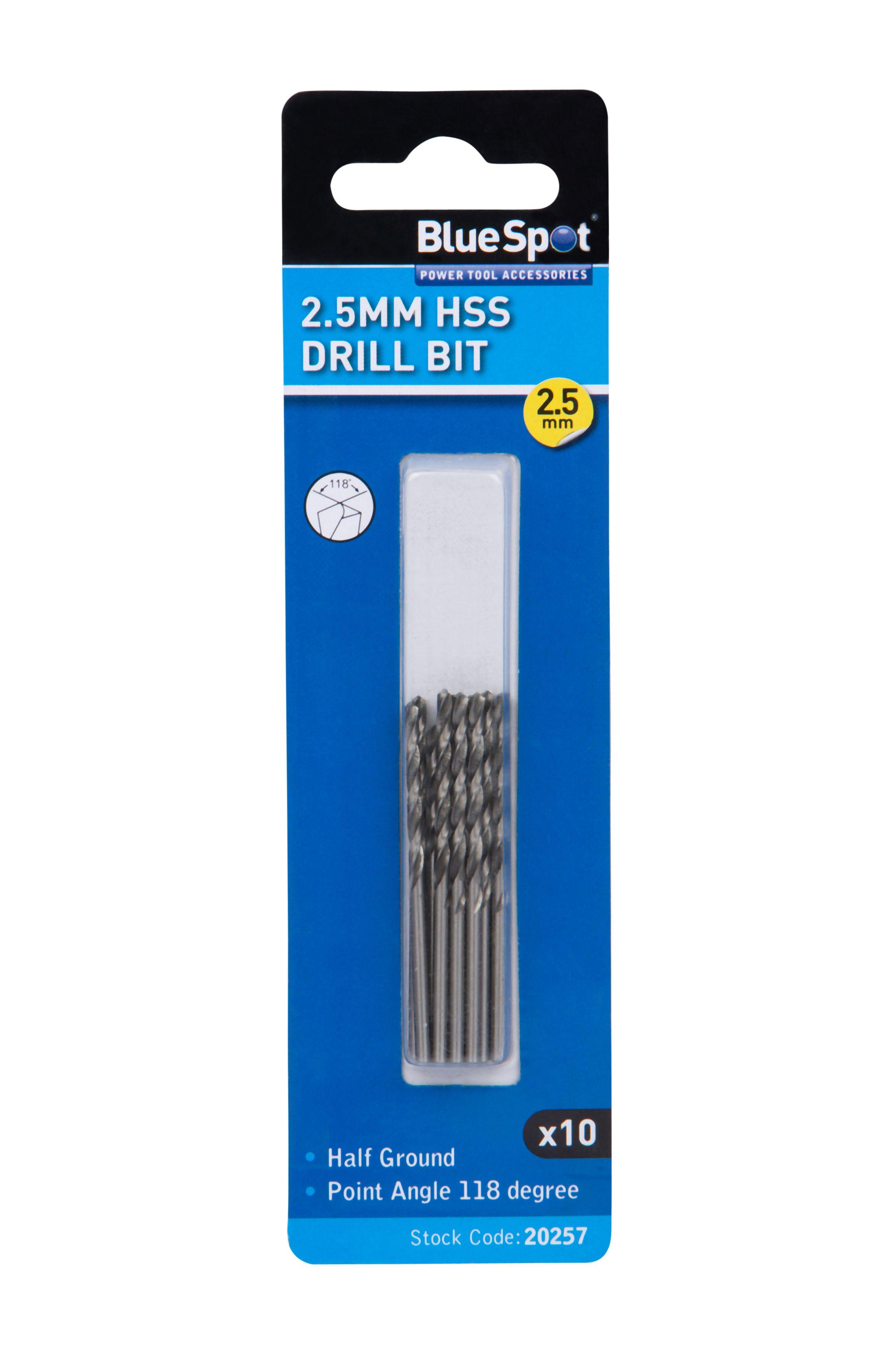 Blue Spot Tools 10 PCE 2.5mm HSS Drill Set