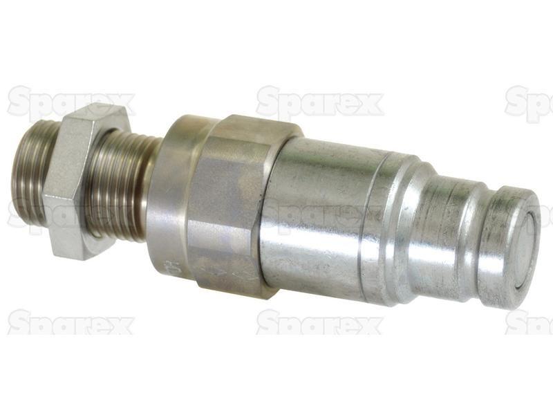 Stauff Flat Faced Coupling Male 3/8'' Body x M18 x 1.50 Metric Male Bulkhead