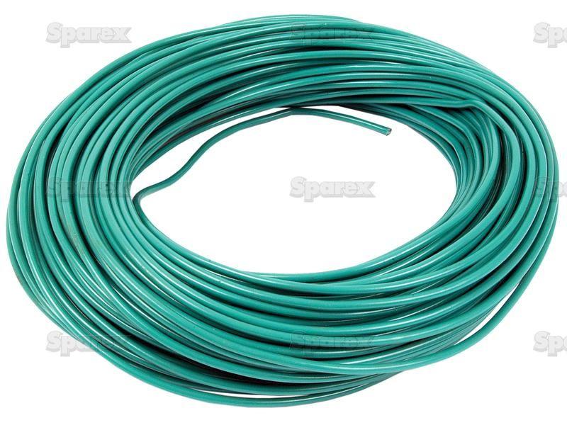 Electrical Cable - 1 Core, 1.5mm°² Cable, Green (Length: 50M), ()