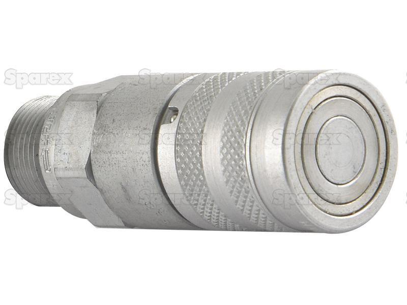 Faster Flat Faced Coupling Female 3/8'' Body x M22 x 1.50 Metric Male Thread Faster S.p.A (FFH06-2/2215 F, FFH062/2215F, FFH06-2/2215F)