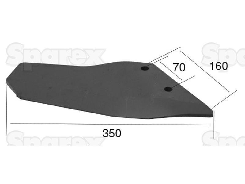 Hardfaced Wing 350x11mm RH for Lemken