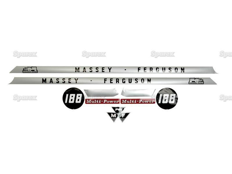 Decal Set - Massey Ferguson 188 for Massey Ferguson