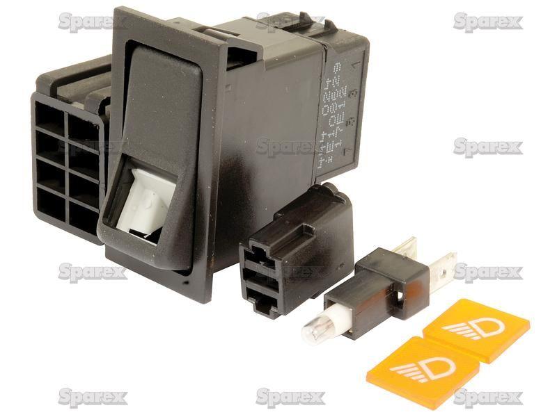 Rocker Switch - Work Lights, 2 Position (On/Off) for Ford New Holland TS115 (TS Series)