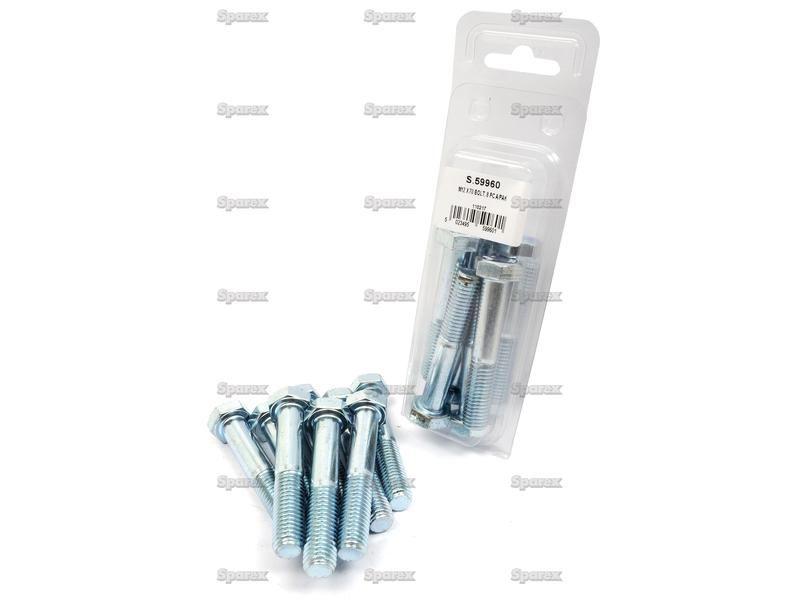 Metric Bolt, Size: M12 x 70mm (Din 931) 8 pcs. Agripak