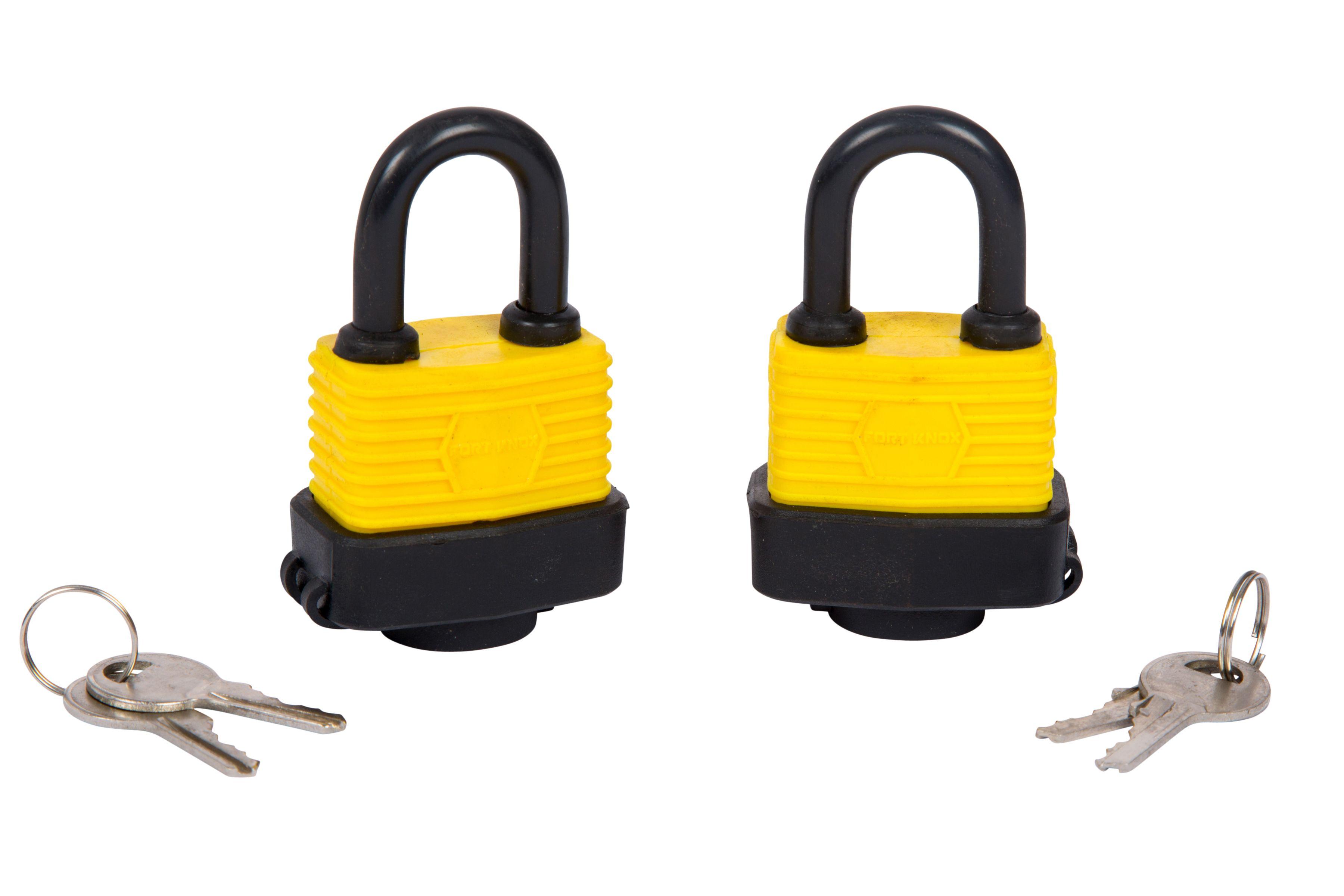 Blue Spot Tools 2 PCE 40mm Weather Resistant Padlocks Keyed Alike