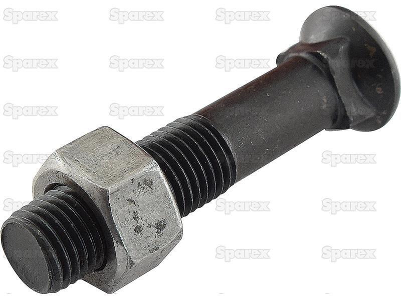 Round Countersunk Square Hex Bolt & Nut (TFCC) - M12 x 35mm, Tensile strength 12.9 (25 pcs. Box) for Universal VARIOUS