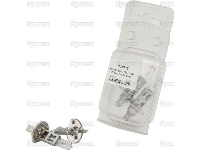 Halogen Plough Bulb, 12V, 100W, P14.5s Base