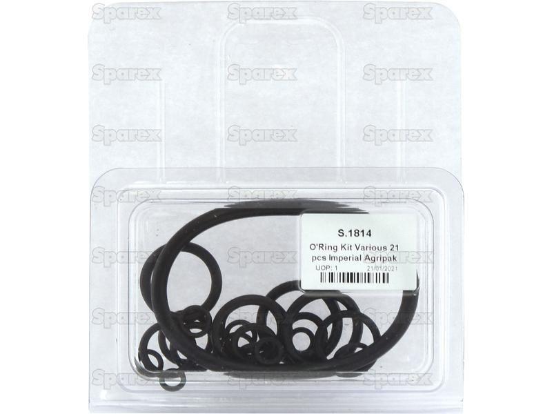 O'Ring Kit Various 21 pcs Imperial Agripak for Case IH B414 (B Series)
