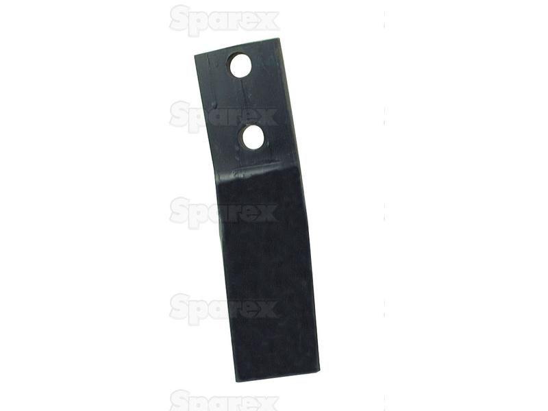 Rotavator Blade Twisted RH 50x12mm Height: 230mm. Hole centres: 50mm. Hole Ø: 16.5mm. Replacement for Howard for Howard ROTORLABOUR SUPER
