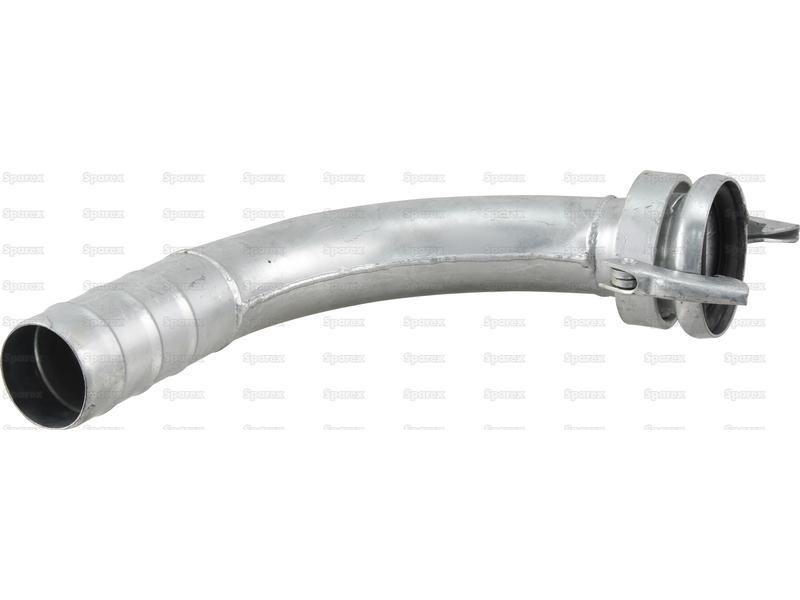 90° Coupling with Hose End - Female 4'' (108mm) x4'' (102mm) (Galvanised)