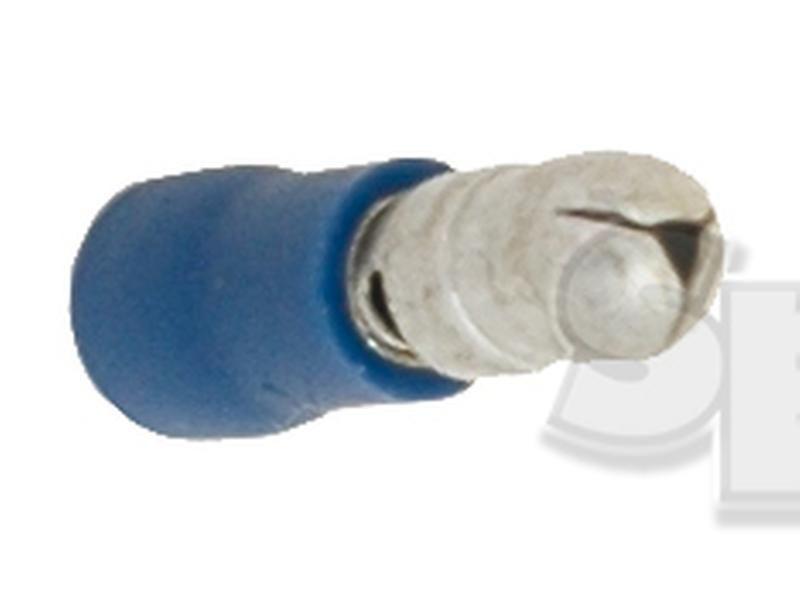 Pre Insulated Bullet Terminal, Standard Crimp - Male, 5.0mm, Blue (1.5 - 2.5mm)