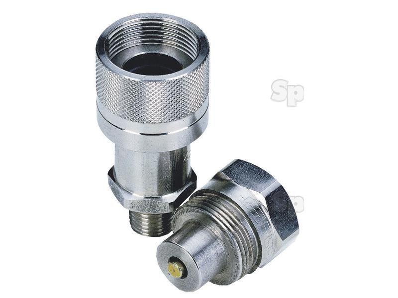 Poppet Valve Screw Couplings - Female - 1/4''NPT - PVVM Series Faster S.p.A (PVVM1/14NPT F, PVVM1/14NPTF)