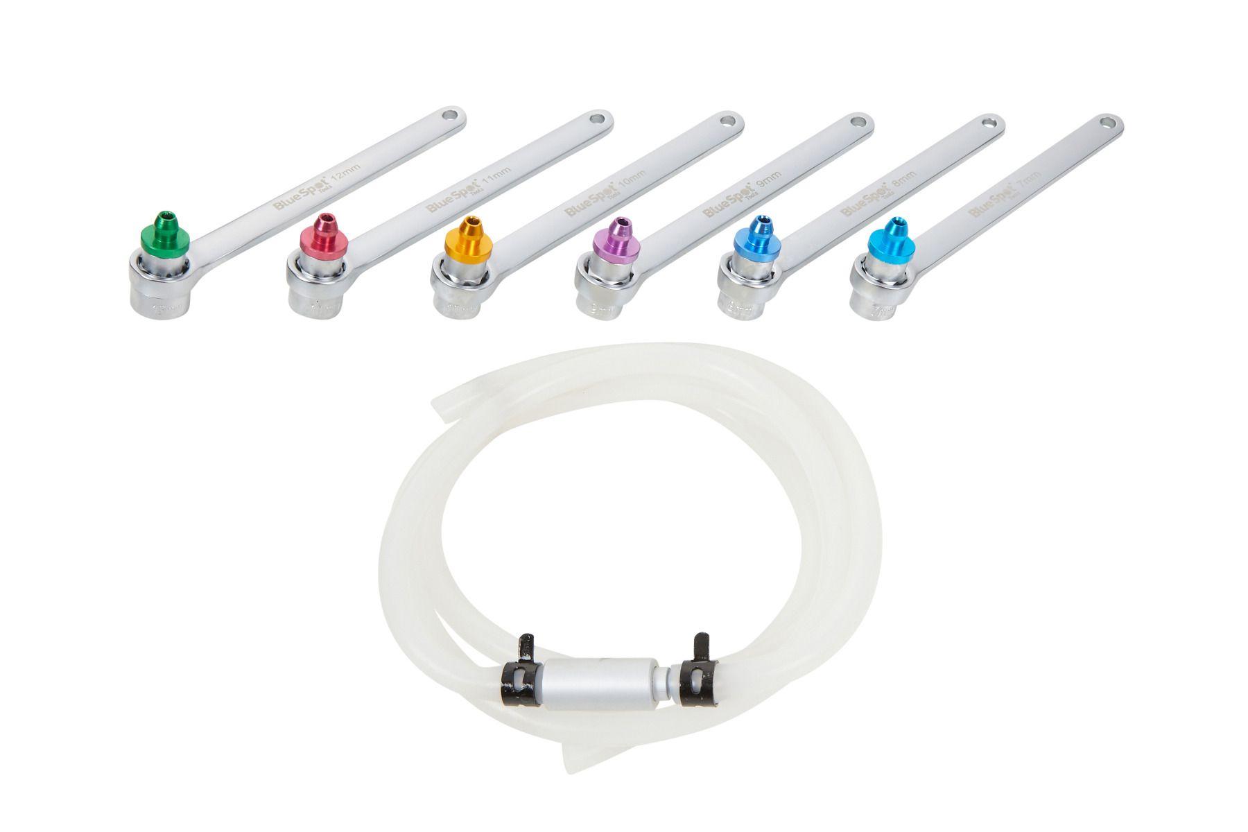 Blue Spot Tools 7 PCE Brake Bleeder Wrench Set (7-12mm)