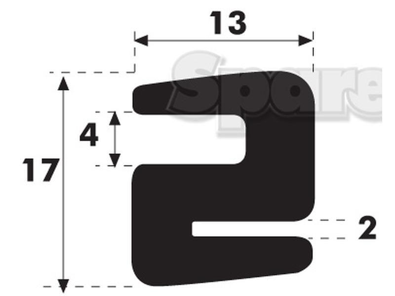 Glazing Rubber - S Type