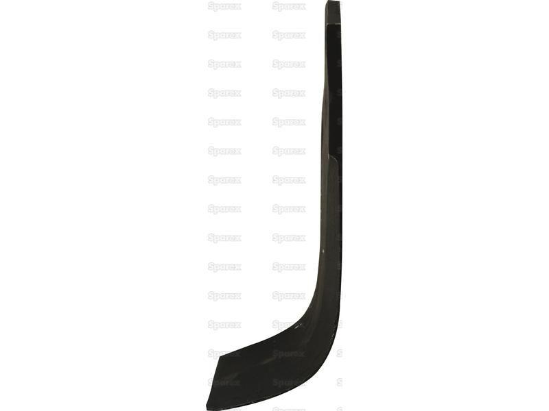 Rotavator Blade Curved LH 60x6mm Height: 164mm. Hole centres: 56mm. Hole Ø: 10.5mm. Replacement for Maschio for Maschio K SERIES