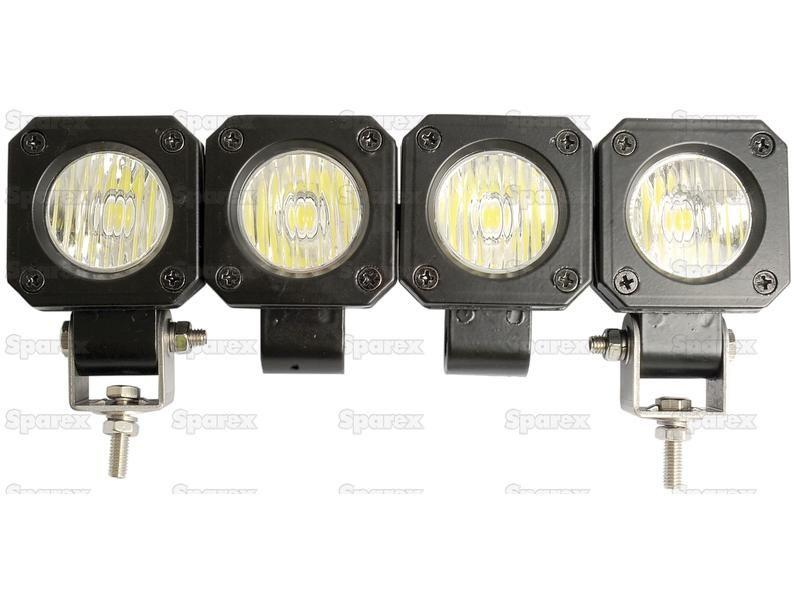 Compact LED Work Light, aluminium case, 500 lum. | 12/24 Volts, LED 1x10w, IP67