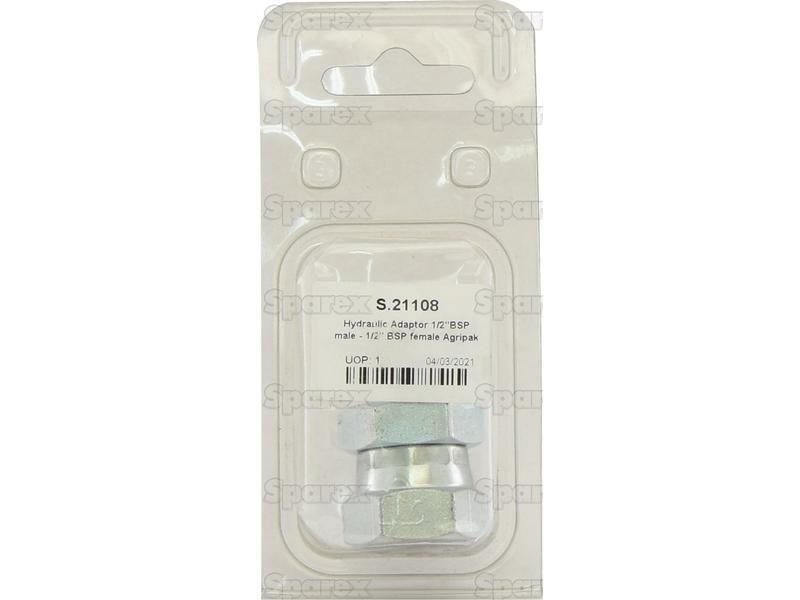 Hydraulic Adaptor 1/2''BSP male - 1/2'' BSP female Agripak