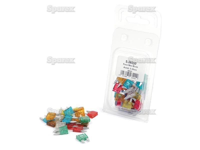 Mini Blade Fuses Agripak 5, 7.5, 10, 15, 20, 25, 30 Amps 21 pcs. Agripak