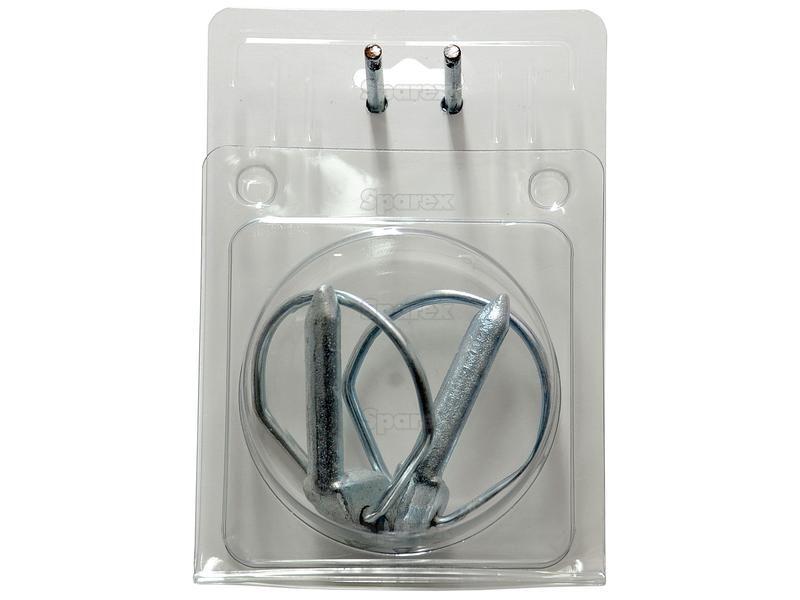 Pear Linch Pin, Pin Ø12mm x 52mm (2 pcs. Agripak)
