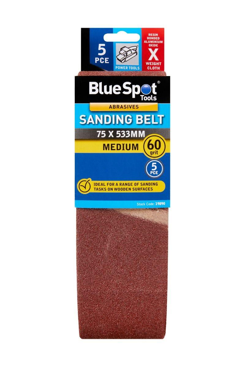 Blue Spot Tools 75 x 533mm Sanding Belt 60 Grit