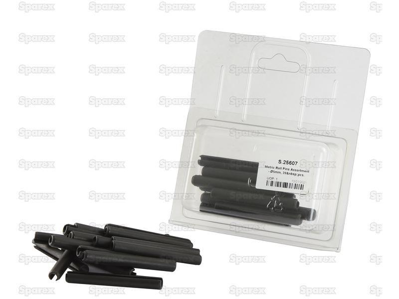Metric Roll Pins Assortment - Ø5mm, 20 pcs. .