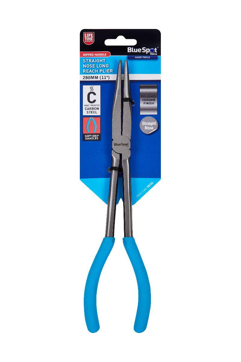 Blue Spot Tools 11" 45 Straight Nose Long Reach Pliers