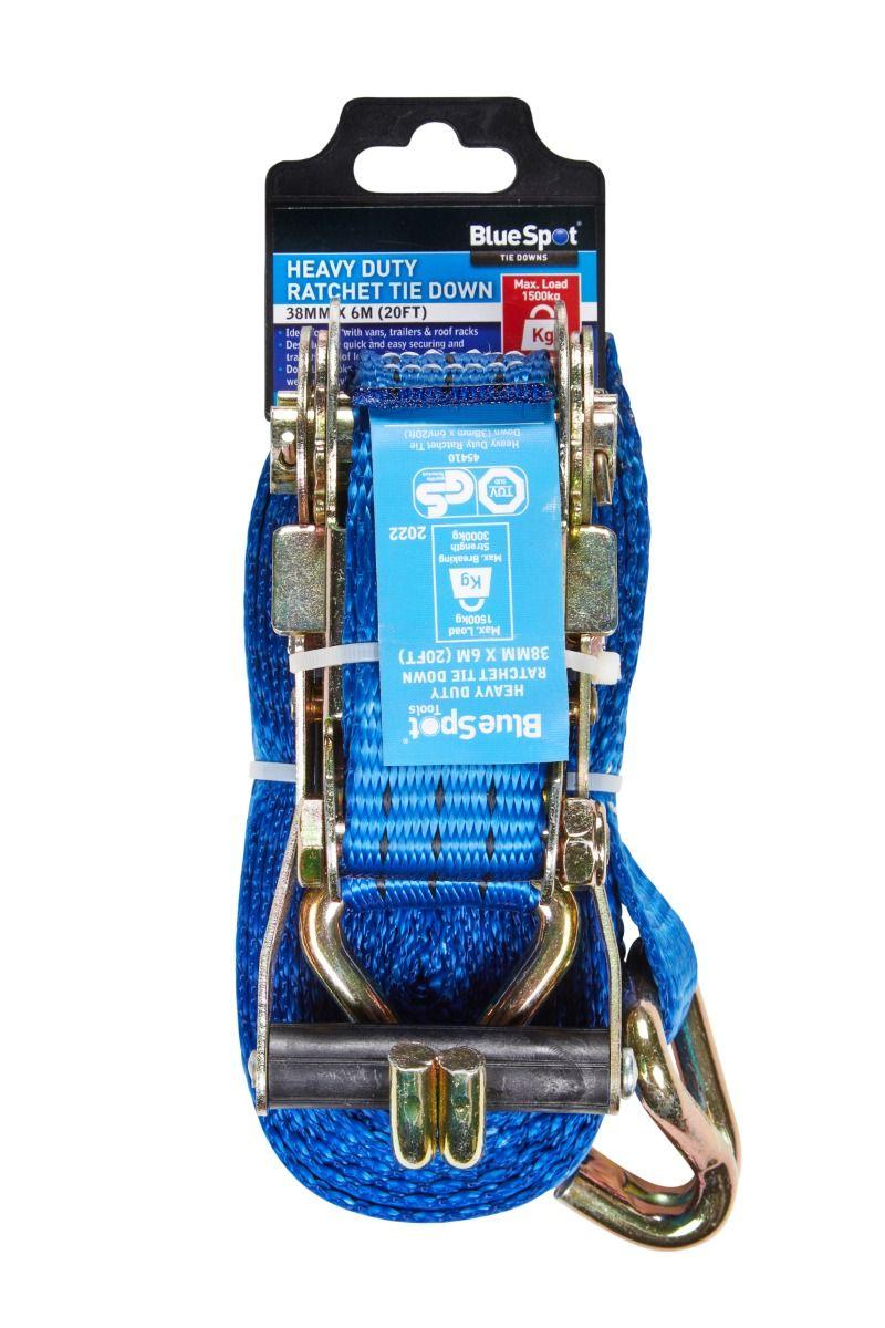 Blue Spot Tools Heavy Duty Ratchet Tie Down (38mm x 6m/20ft)