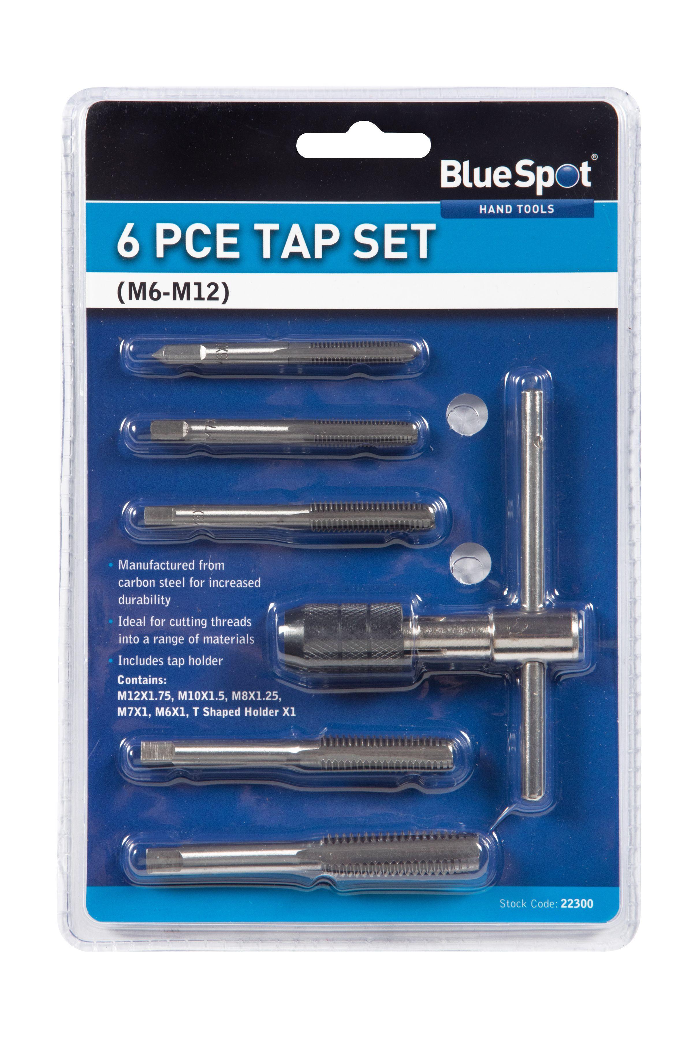 Blue Spot Tools 6 PCE Tap Set (M6-M12)