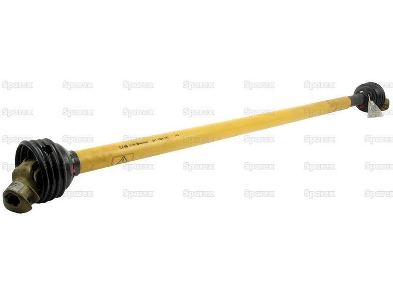 PTO Shaft - (Lz) Length: 1700mm, 1 3/8'' x 6 Spline Q.R. to 1 3/8'' x 6 Spline Q.R.