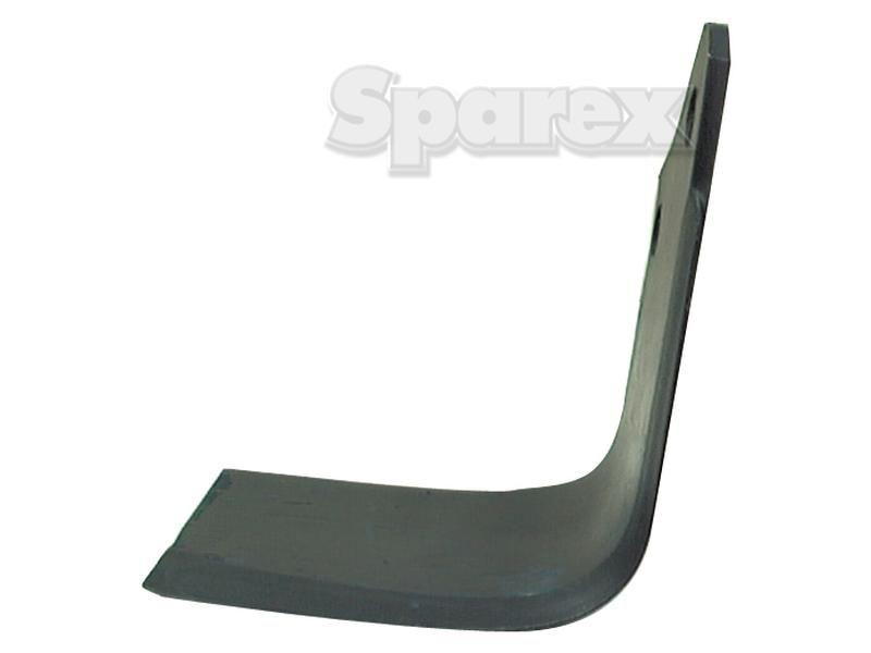 Rotavator Blade Square LH 80x6mm Height: 180mm. Hole centres: 56mm. Hole Ø: 14.5mm. Replacement for Maschio for Maschio Z