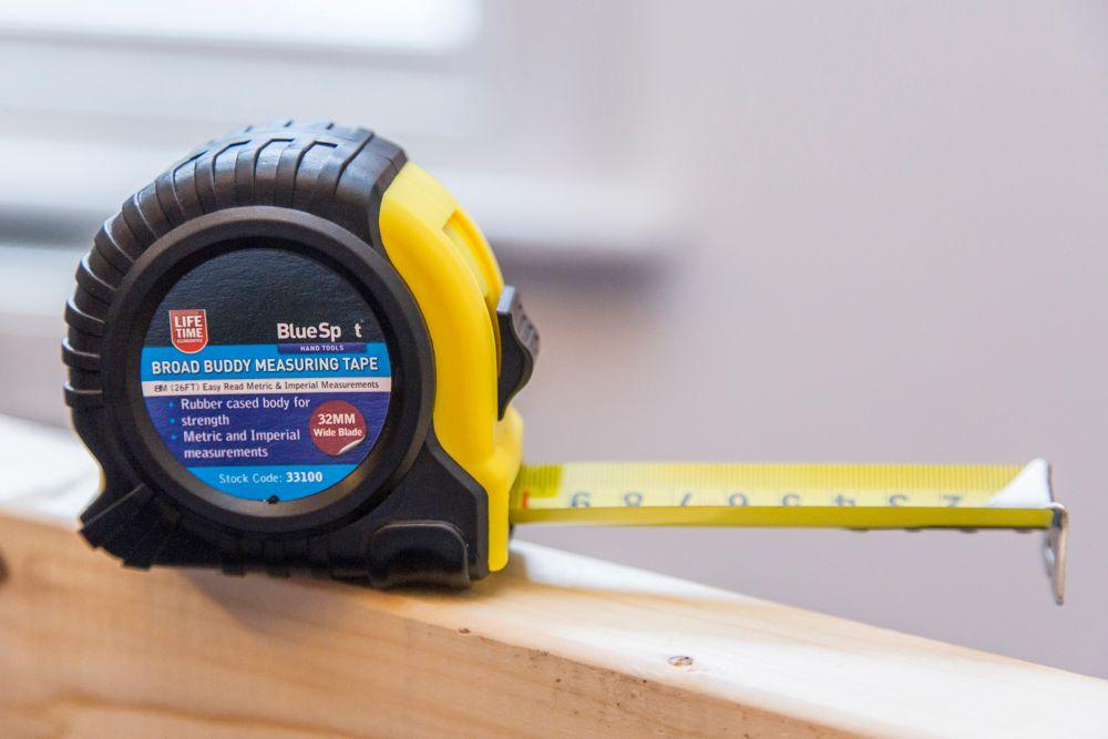 Blue Spot Tools 8m Extra-Wide Blade Tape Measure