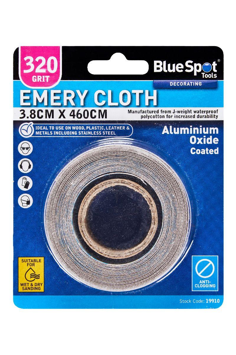 Blue Spot Tools 3.8cm x 460cm Emery Cloth 320 Grit