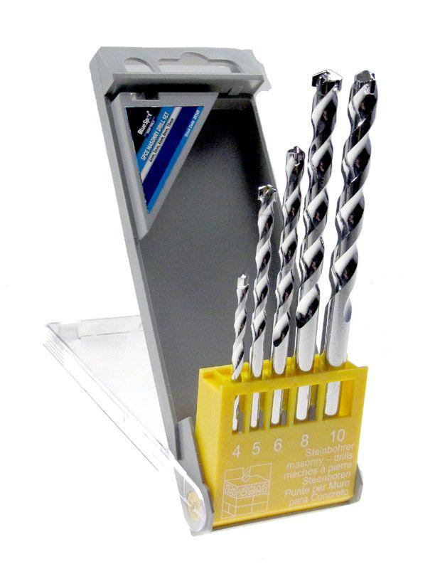 Blue Spot Tools 5 PCE Masonry Drill Bit Set (4-10mm)